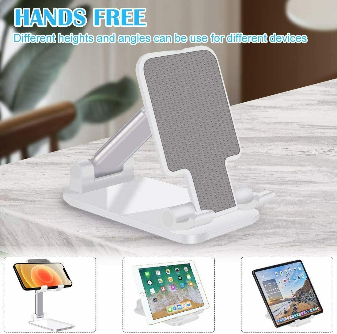 Premium Adjustable Phone & Tablet Stand - Aluminum Desktop Holder