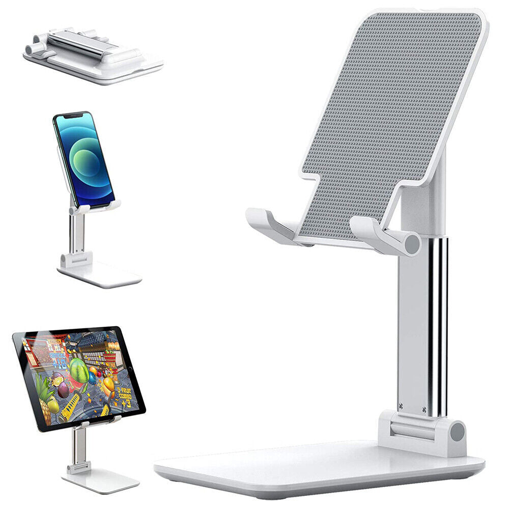 Premium Adjustable Phone & Tablet Stand - Aluminum Desktop Holder