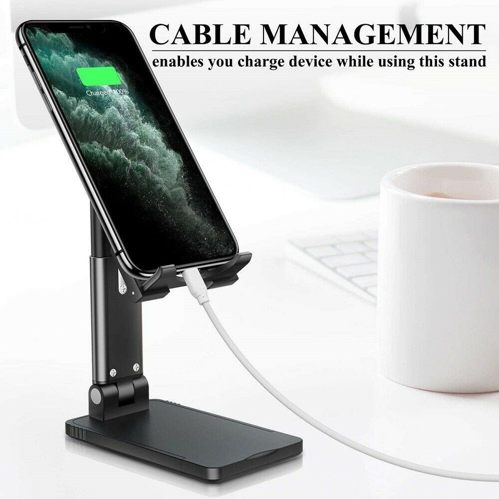 Premium Adjustable Phone & Tablet Stand - Aluminum Desktop Holder