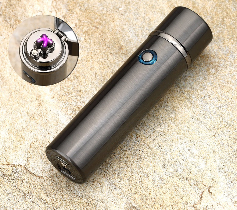 Electric Double Pulse Lighter Pipe USB Lighter Smokeless Windproof Cigarette Cigar Lighters - LoKeyHigh Variety shop