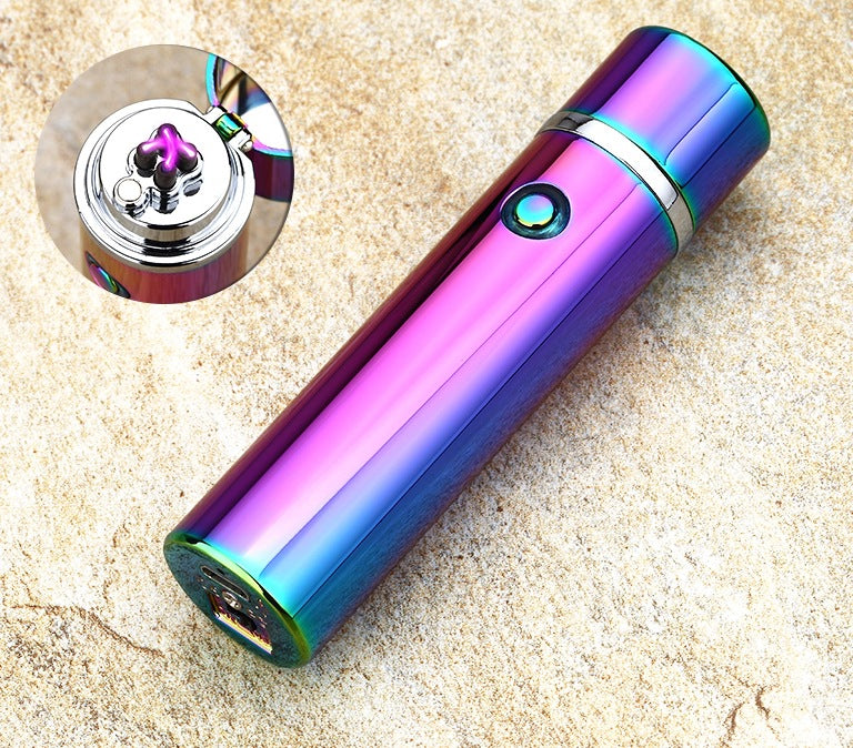 Electric Double Pulse Lighter Pipe USB Lighter Smokeless Windproof Cigarette Cigar Lighters - LoKeyHigh Variety shop