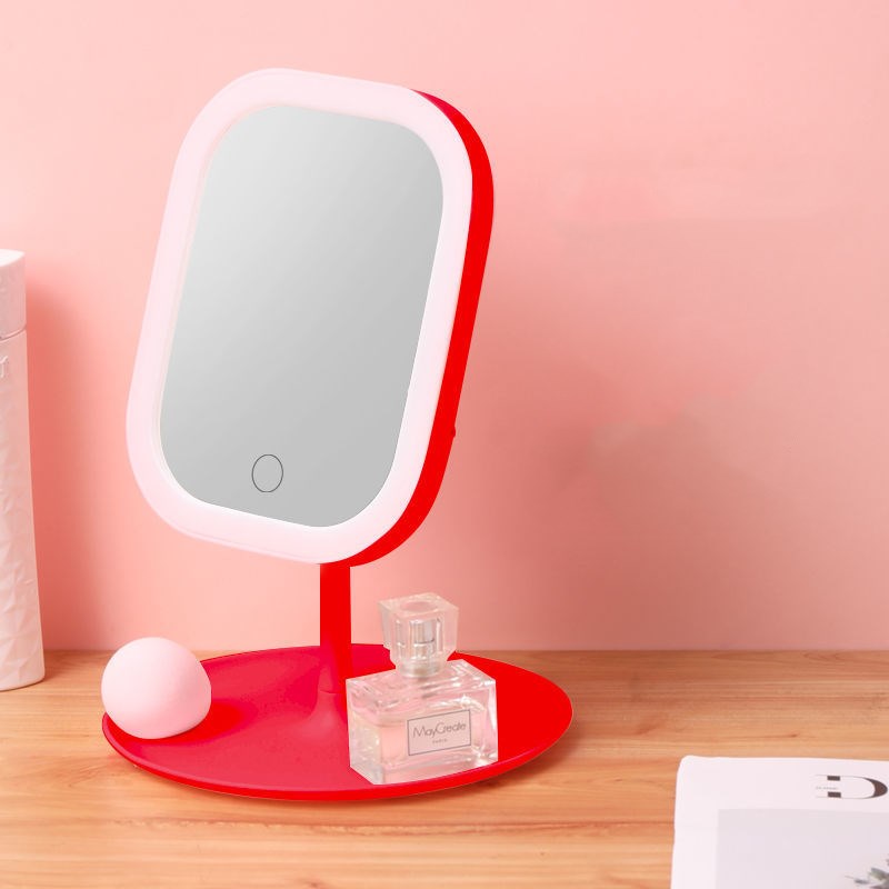 Desktop Mirror Dressing Mirror With Light Bulb Fill Light Beauty Makeup - LoKeyHigh Variety shop