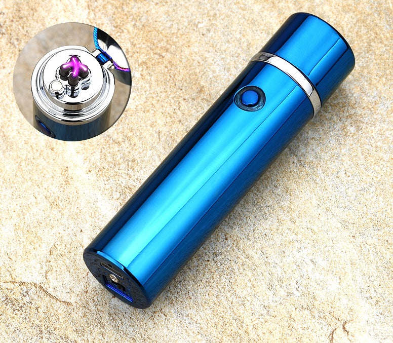 Electric Double Pulse Lighter Pipe USB Lighter Smokeless Windproof Cigarette Cigar Lighters - LoKeyHigh Variety shop