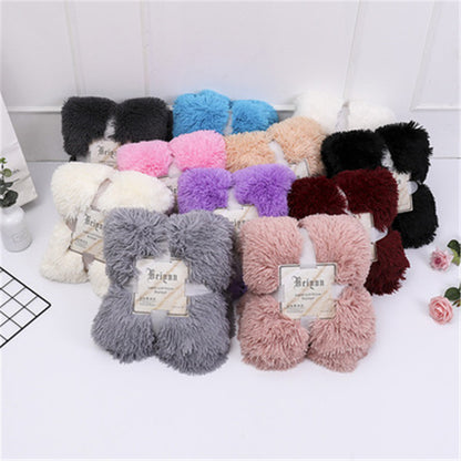 Super Soft Coral Fleece Blanket Warm Cozy Bedding Blanket Fluffy Sofa Bedding Airplane Hotel Throw Sofa Blanket New - LoKeyHigh Variety shop