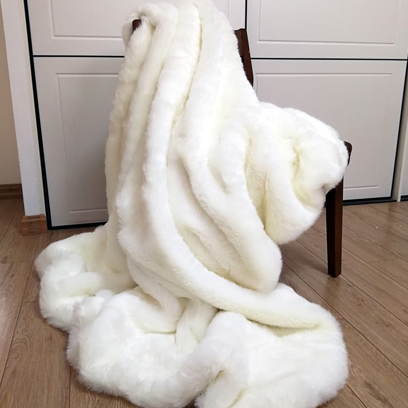 Thick Winter Fur Plush Blanket Rabbit Hair - LoKeyHigh Variety shop