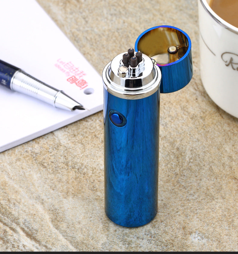 Electric Double Pulse Lighter Pipe USB Lighter Smokeless Windproof Cigarette Cigar Lighters - LoKeyHigh Variety shop