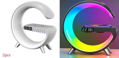 2023 New Intelligent G Shaped LED Lamp Bluetooth Speake Wireless Charger Atmosphere Lamp App Control For Bedroom Home Decor - LoKeyHigh Variety shop