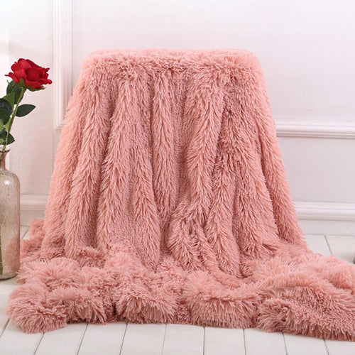 Super Soft Coral Fleece Blanket Warm Cozy Bedding Blanket Fluffy Sofa Bedding Airplane Hotel Throw Sofa Blanket New - LoKeyHigh Variety shop