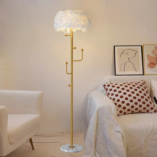 Living Room Hanger Decoration Feather Floor Lamp - LoKeyHigh Variety shop