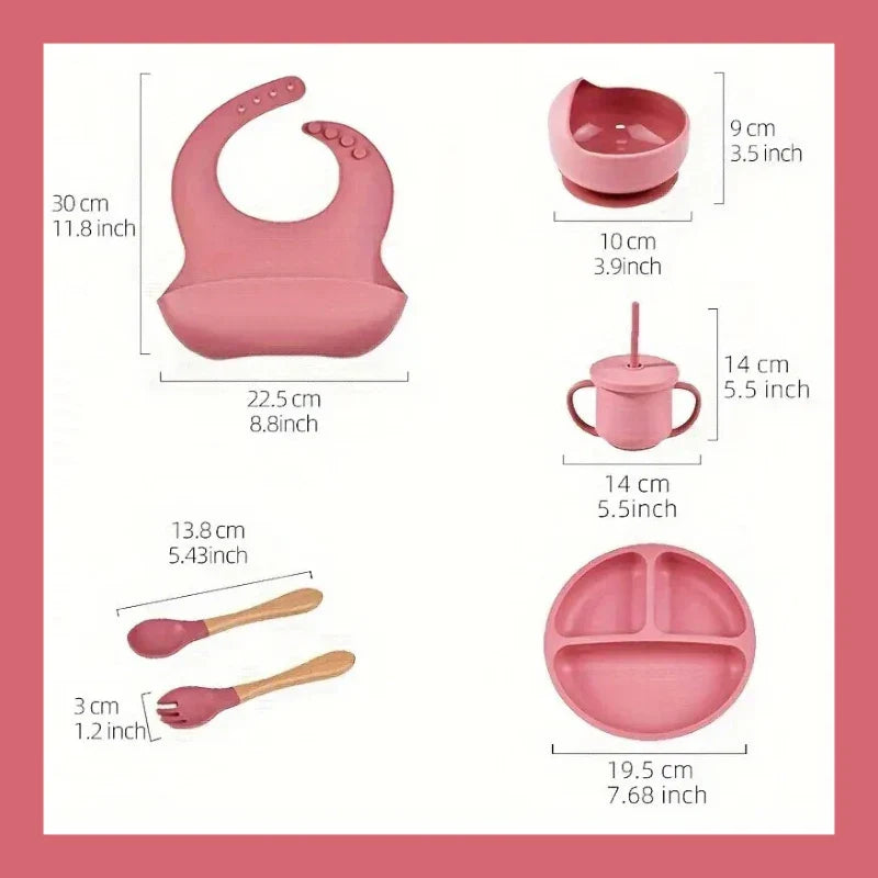 Premium Baby Silicone Feeding Set