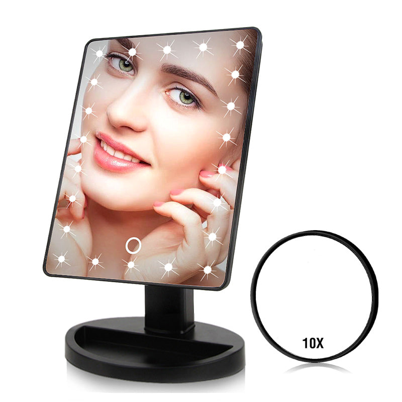  LED Light Touch Screen Makeup Mirror - LoKeyHigh Variety shop