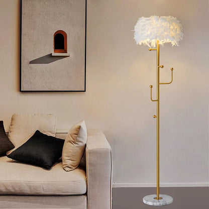 Living Room Hanger Decoration Feather Floor Lamp - LoKeyHigh Variety shop