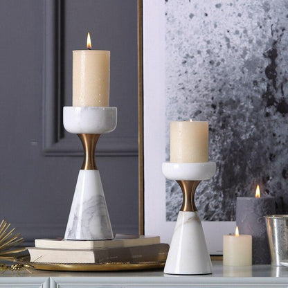 Creative Marble Hardware Candle Holder Decoration - LoKeyHigh Variety shop