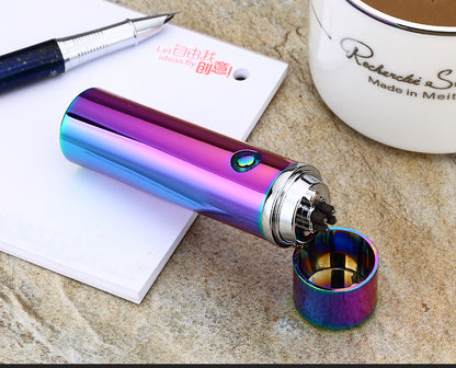 Electric Double Pulse Lighter Pipe USB Lighter Smokeless Windproof Cigarette Cigar Lighters - LoKeyHigh Variety shop