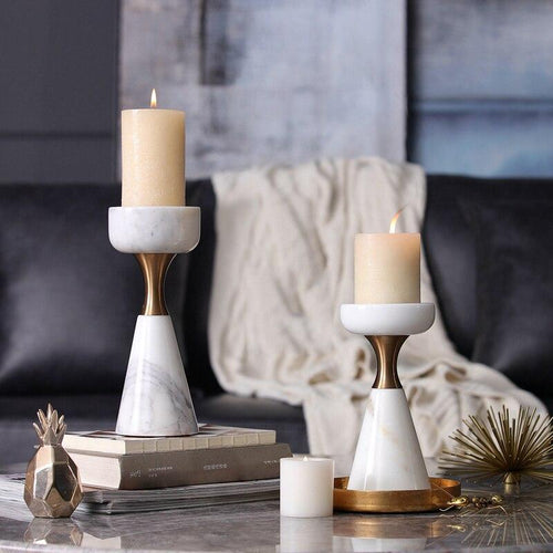 Creative Marble Hardware Candle Holder Decoration - LoKeyHigh Variety shop