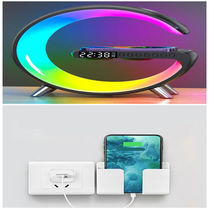 2023 New Intelligent G Shaped LED Lamp Bluetooth Speake Wireless Charger Atmosphere Lamp App Control For Bedroom Home Decor - LoKeyHigh Variety shop