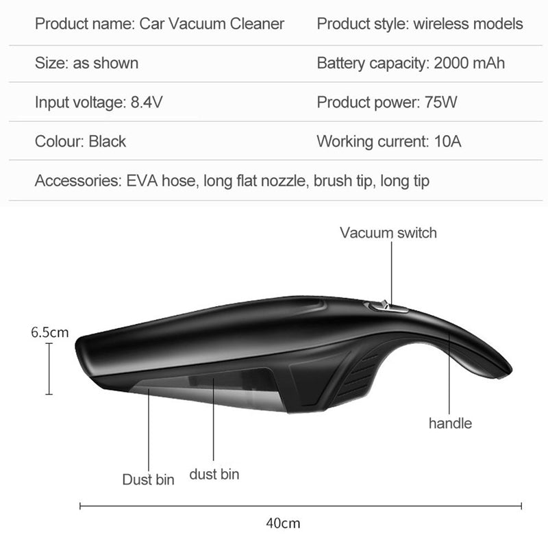 Handheld vacuum car cleaner - LoKeyHigh Variety shop