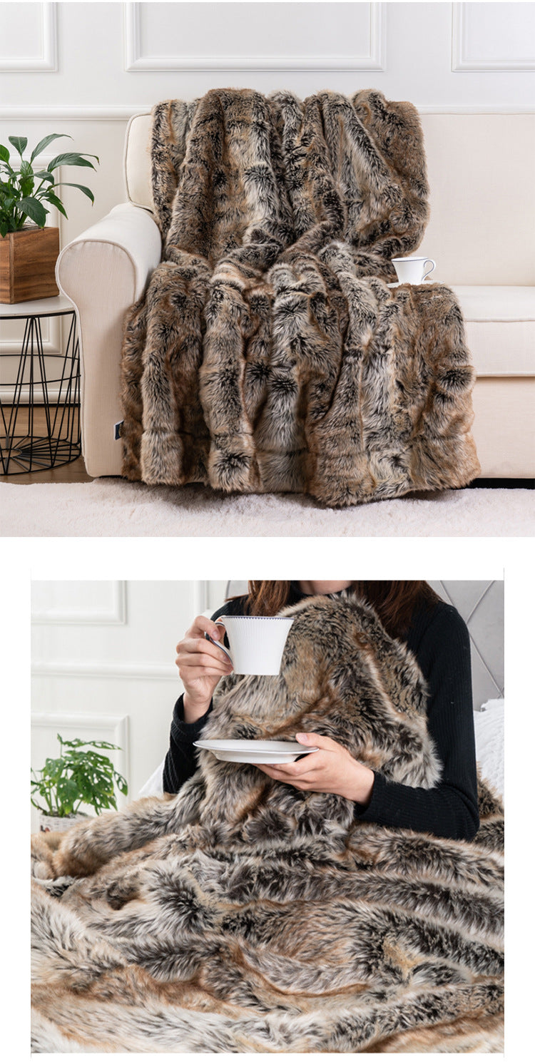 Luxury Faux Fur Throw Blanket - LoKeyHigh Variety shop