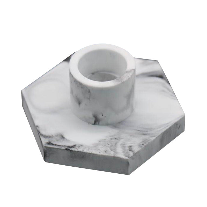 Marble Texture DIY Gypsum Candle Holder Silicone Mold - LoKeyHigh Variety shop