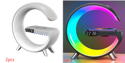 2023 New Intelligent G Shaped LED Lamp Bluetooth Speake Wireless Charger Atmosphere Lamp App Control For Bedroom Home Decor - LoKeyHigh Variety shop