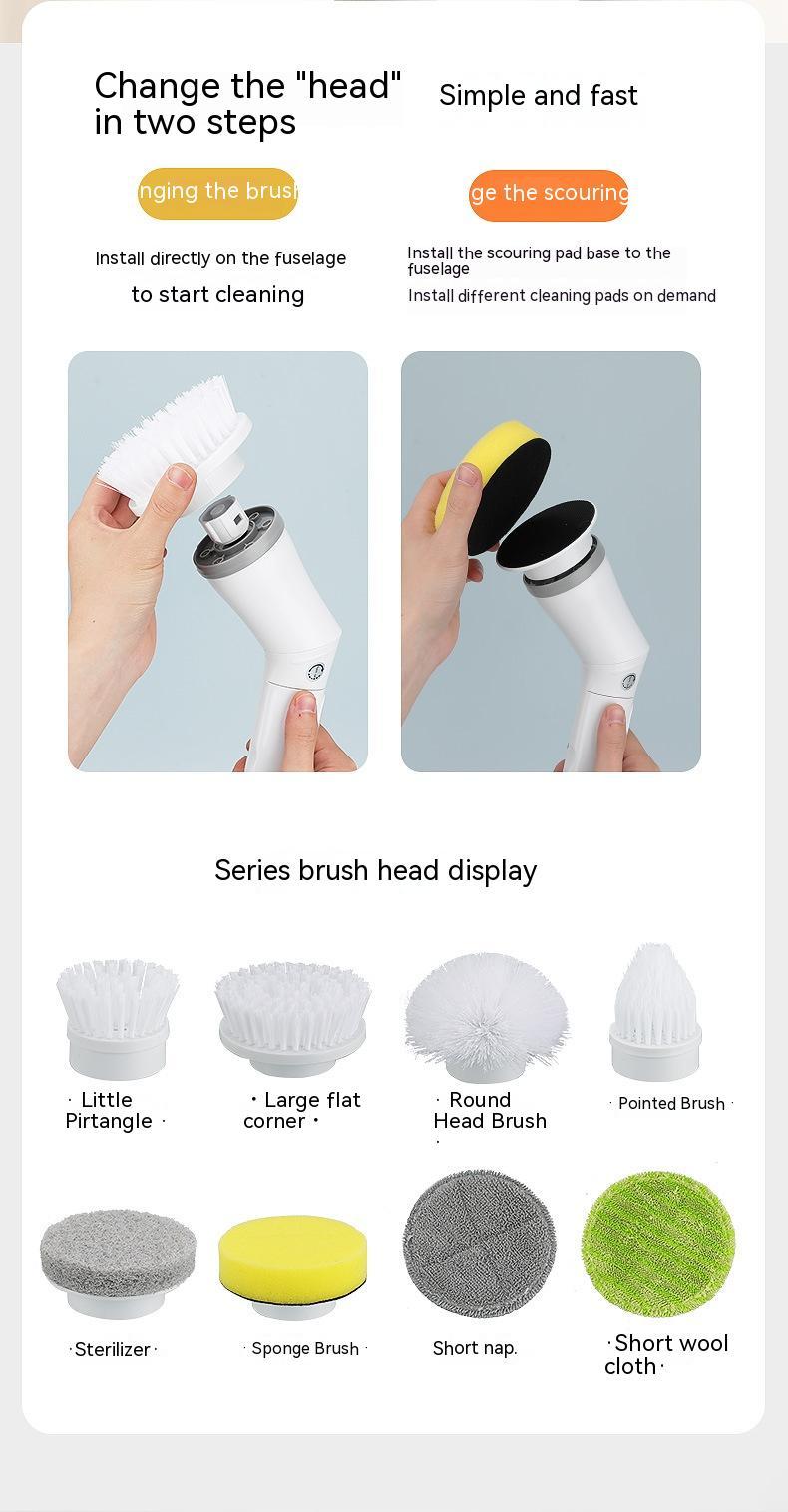 Electric Scrubber Cleaning Multifunction Brush