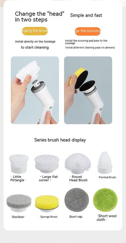 Electric Scrubber Cleaning Multifunction Brush