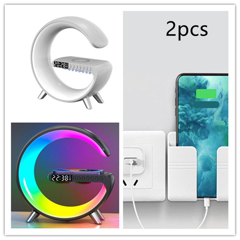 2023 New Intelligent G Shaped LED Lamp Bluetooth Speake Wireless Charger Atmosphere Lamp App Control For Bedroom Home Decor - LoKeyHigh Variety shop