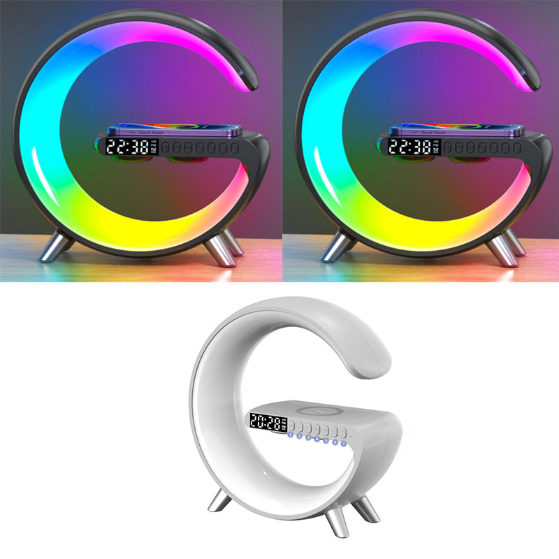 2023 New Intelligent G Shaped LED Lamp Bluetooth Speake Wireless Charger Atmosphere Lamp App Control For Bedroom Home Decor - LoKeyHigh Variety shop