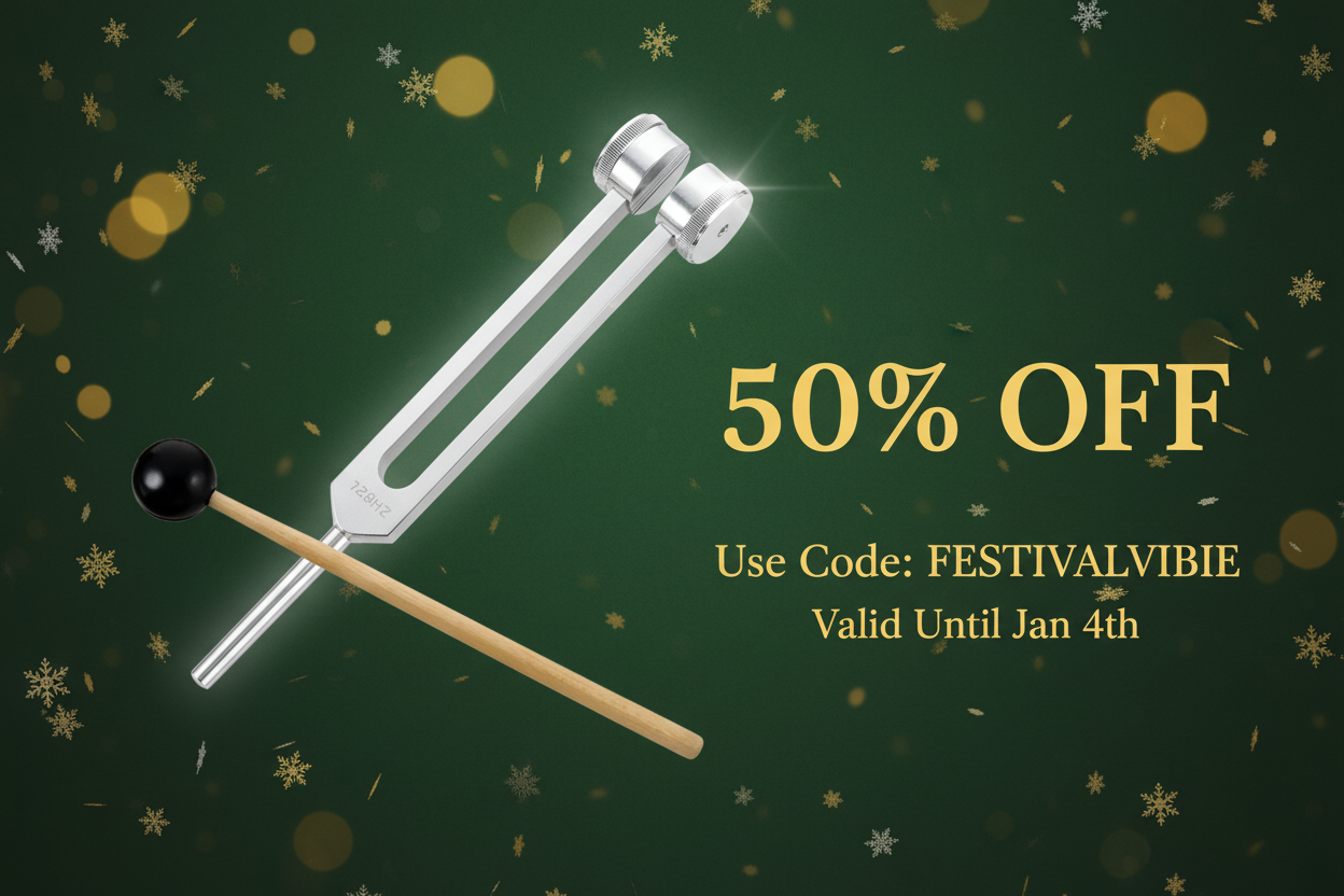 HarmoniFork 128Hz Therapy Instrument - 50% OFF with code FESTIVALVIBE - Holiday Sale